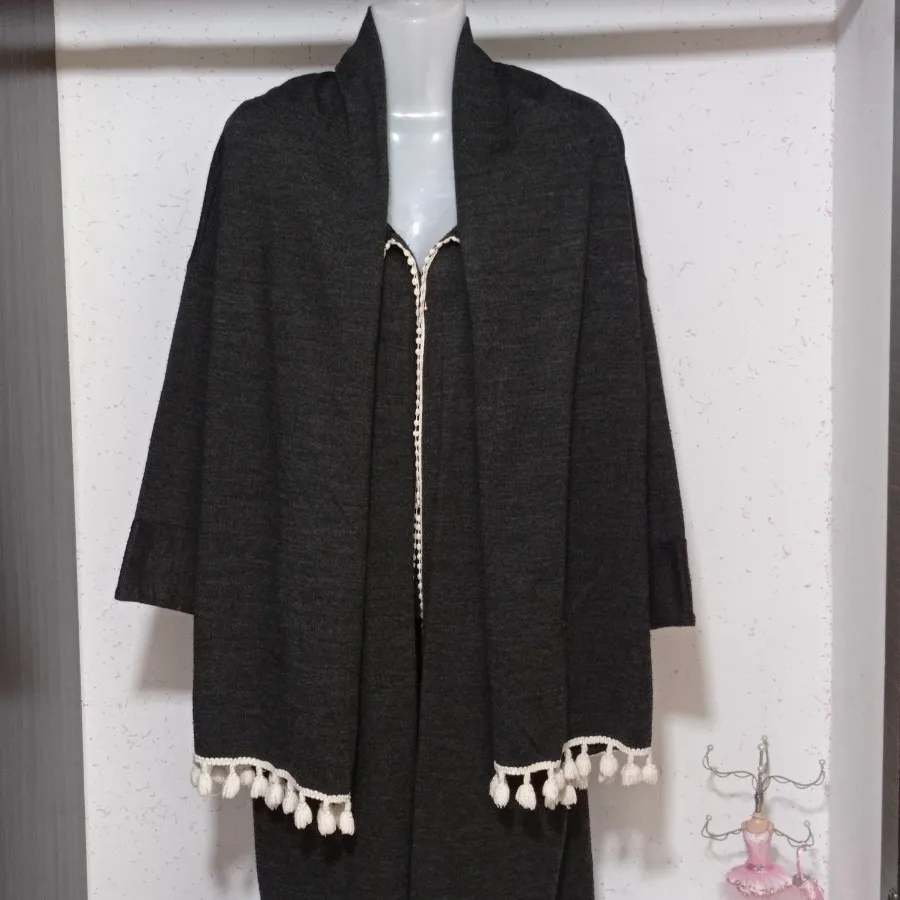 مانتو بافت شال دار