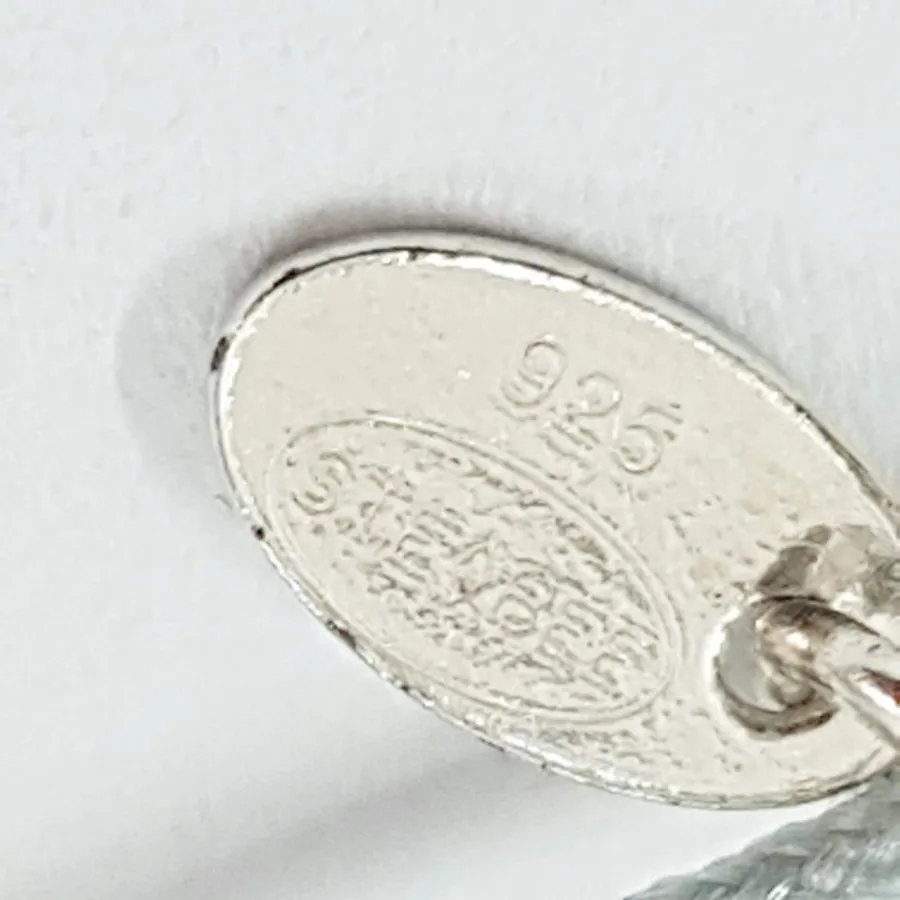 دستبند پلاک پروانه نقره