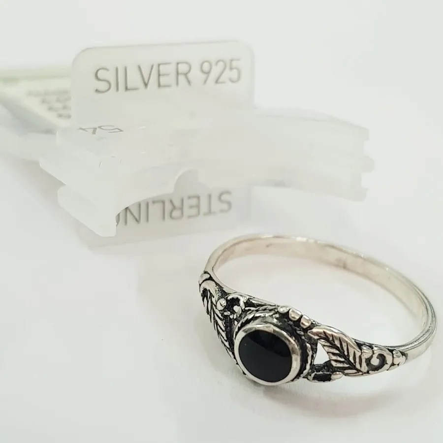 انگشتر نقره 925 سیاه قلم