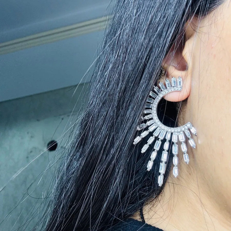 گوشواره نگینی شیک