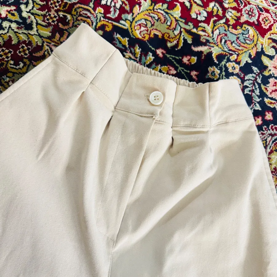 شلوار مام استایل پارچه ای