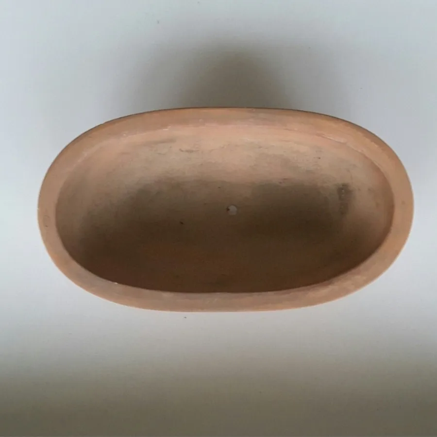 گلدان سفالی بیضی