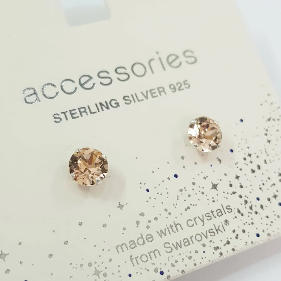 گوشواره نقره 925 سواروسکی