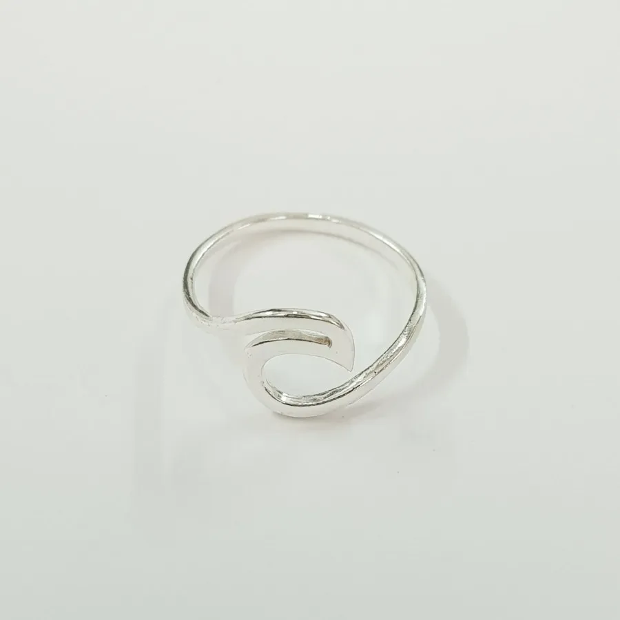 انگشتر نقره 925 موج دریا