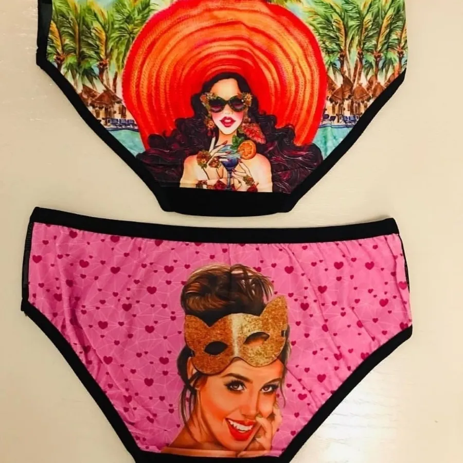 شورت جلو کریستالی پشت چاپ