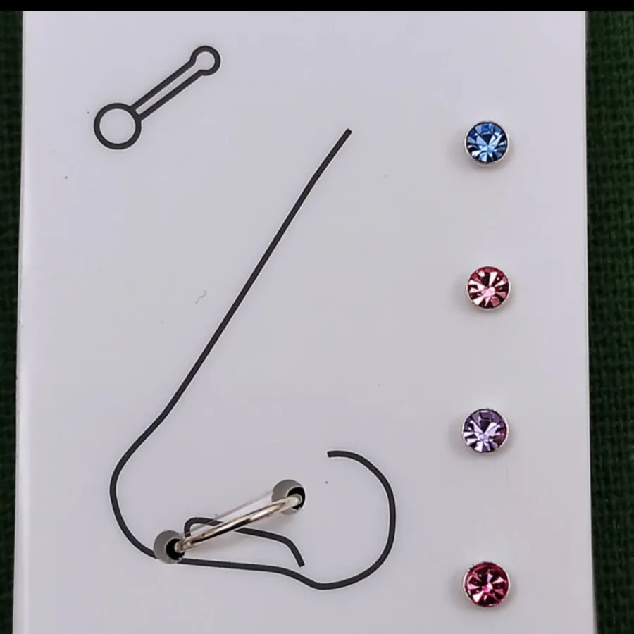 پیرسینگ نقره 5 عددی