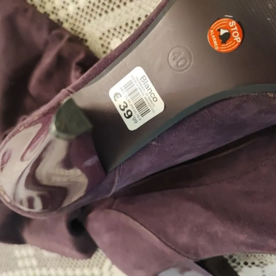 پوتین (چکمه) جیر بنفش