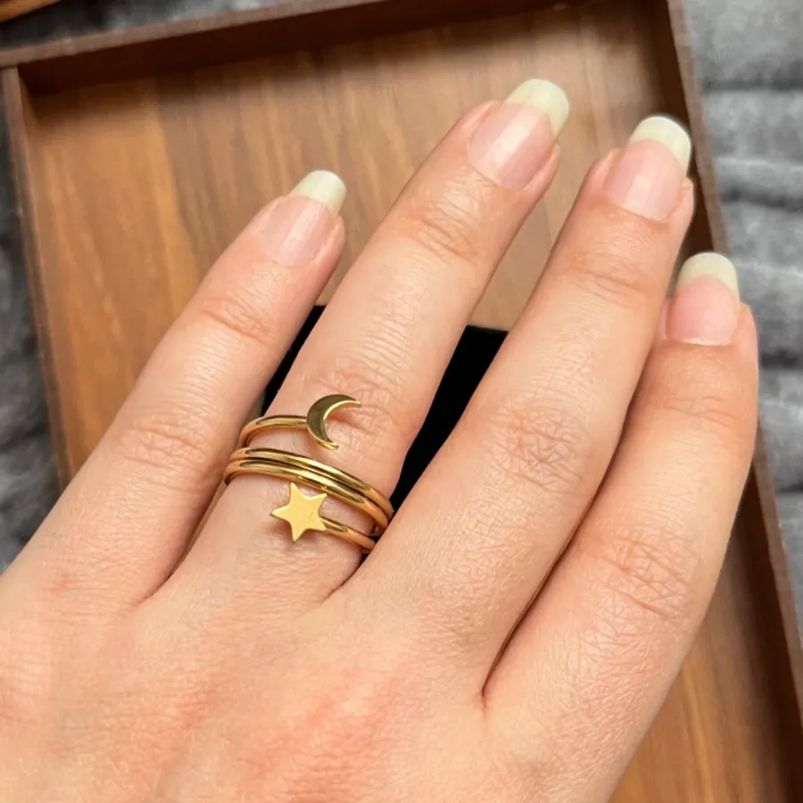 انگشتر ماه و ستاره نو