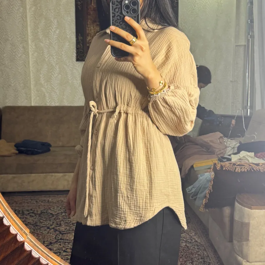 مانتو ابروبادی کمربندی