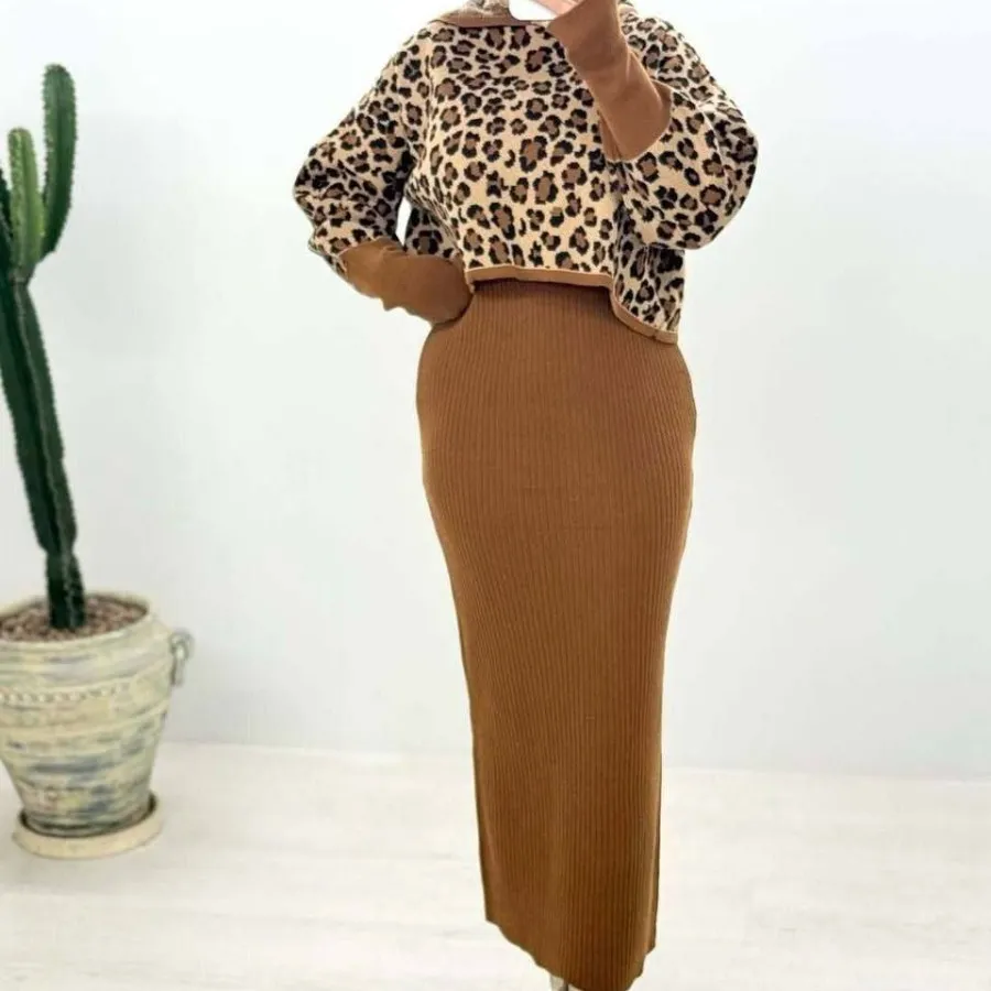 ⚜️ست سارافون و رویه پلنگی