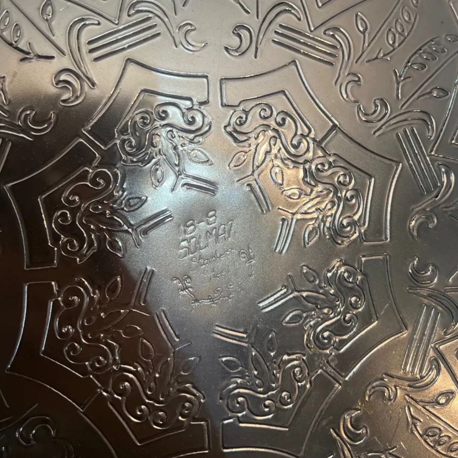 سینی استیل رنگ ثابت