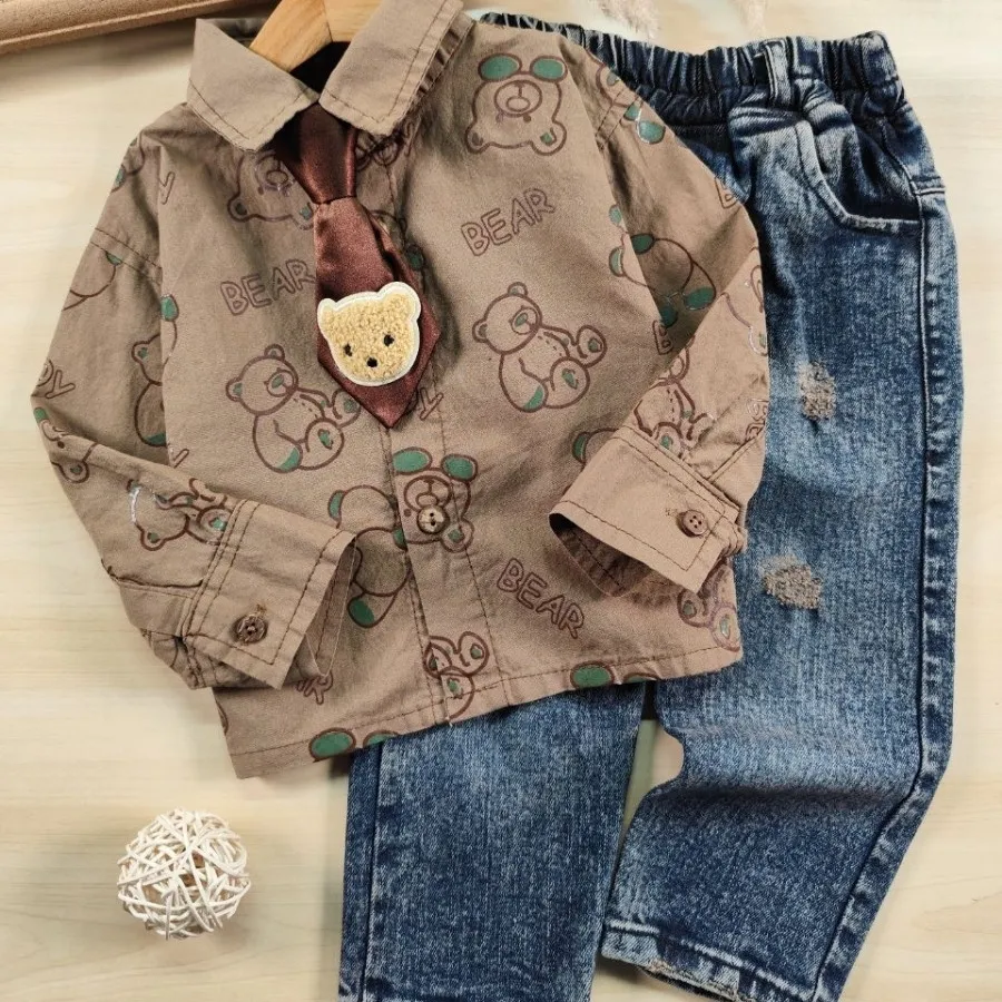 پیراهن شلوار کرواتی تدی