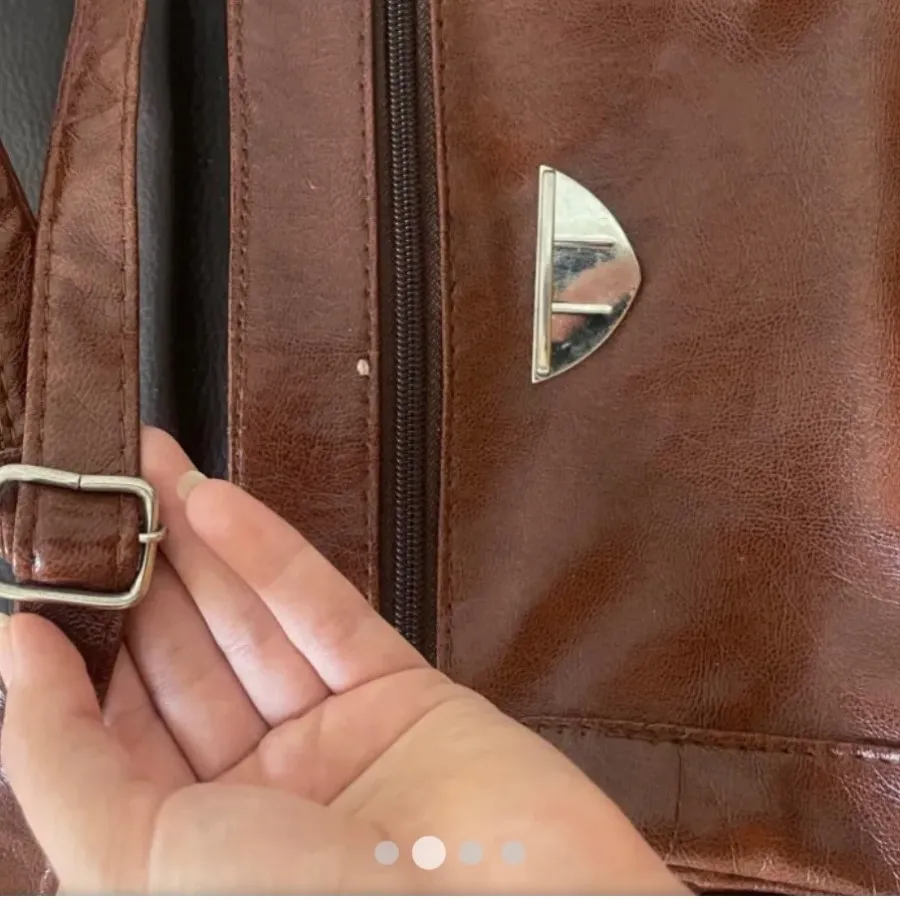 کیفدوشی  قهوه ای عسلی چرم