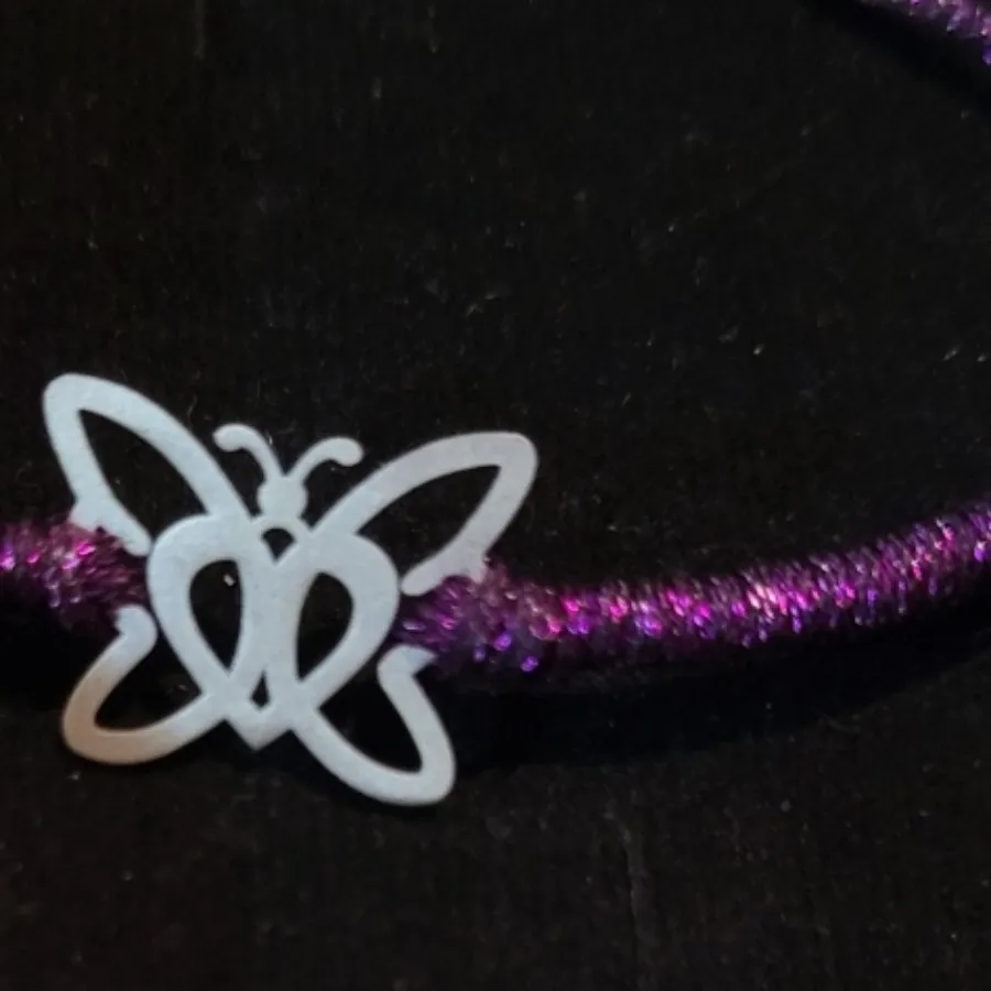 دستبند نقره پروانه