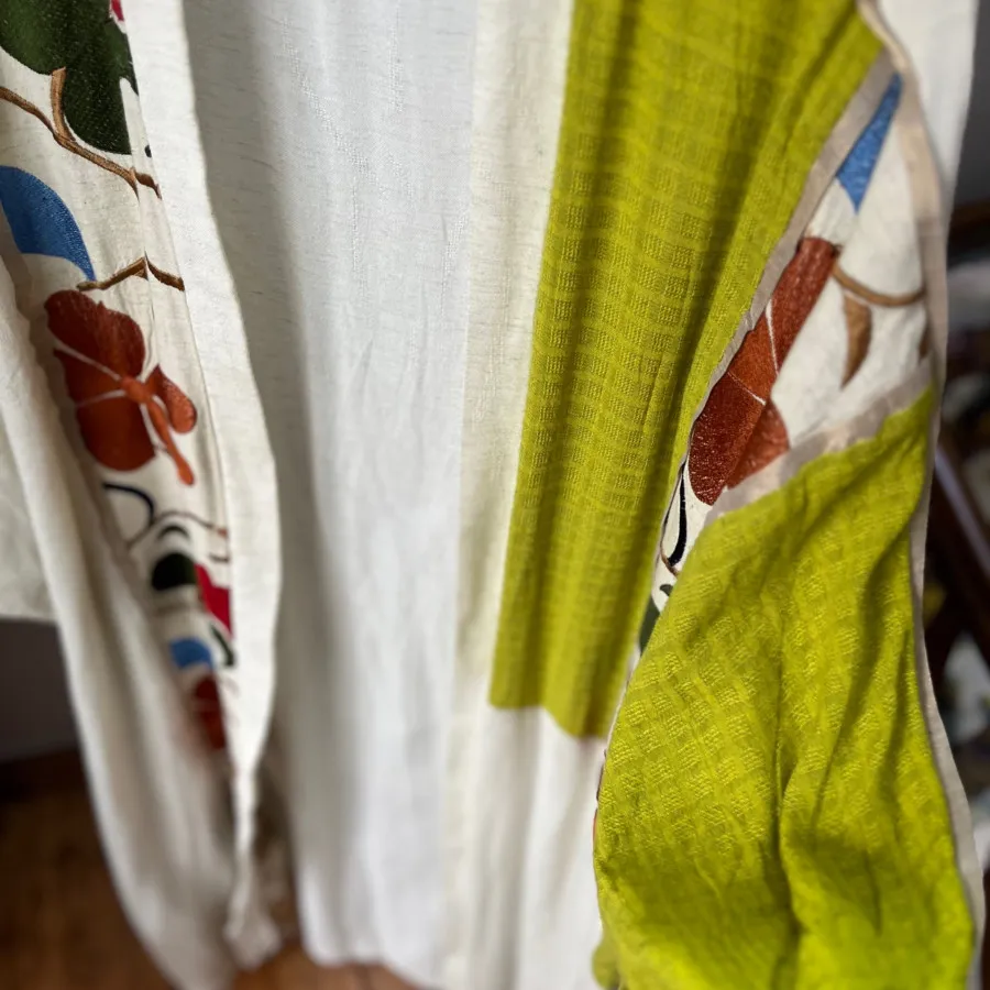 مانتو بلند گلدوزی