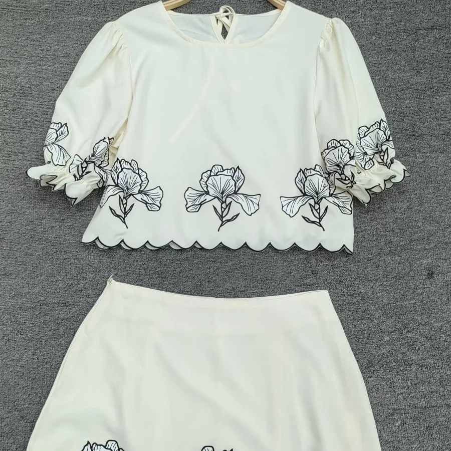 ست کراپ ودامن داخل استر