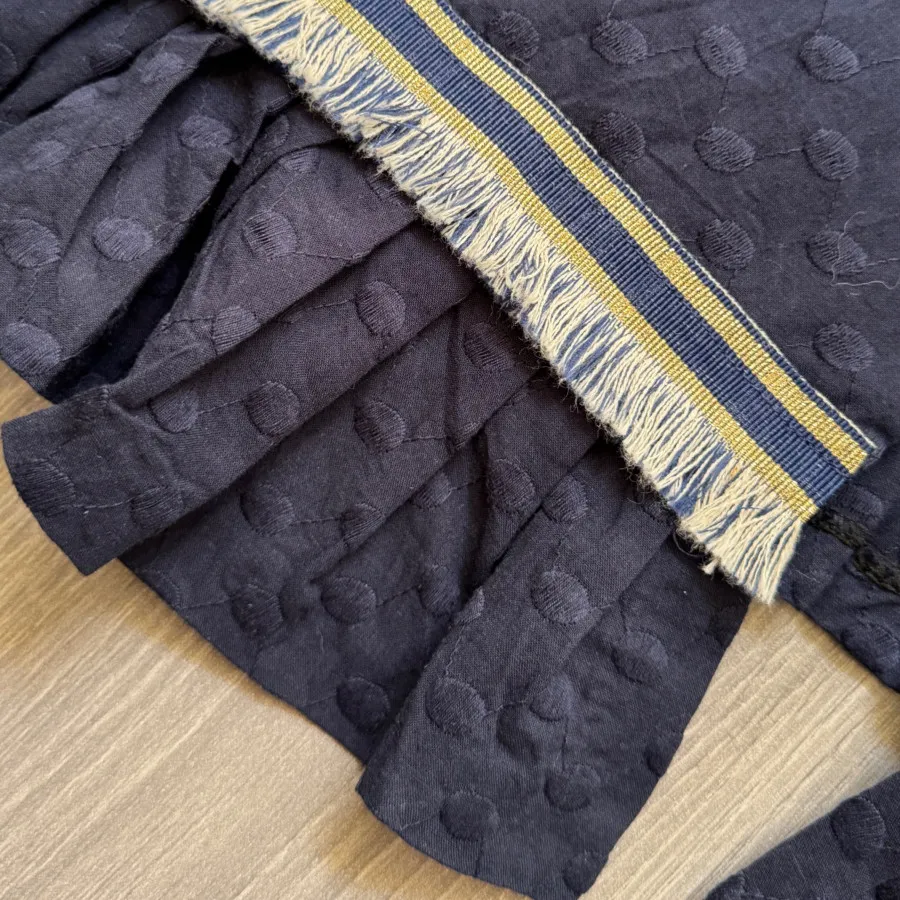 مانتو خامه دوزی سرمه ای