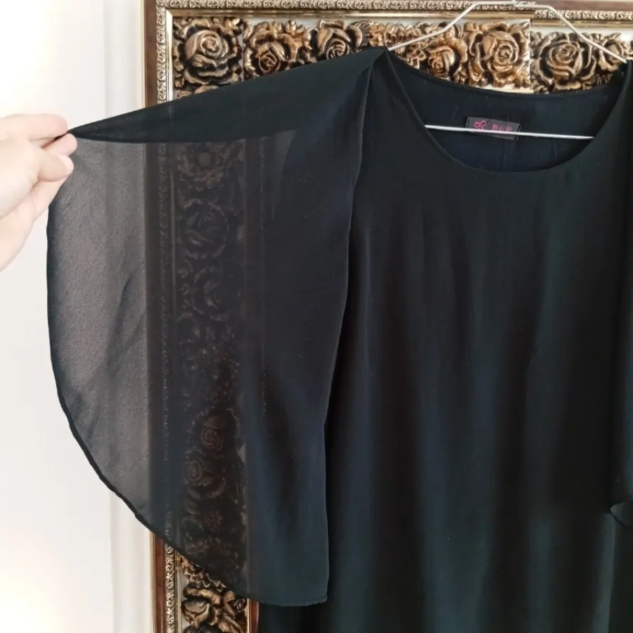 تاپ حریر مشکی