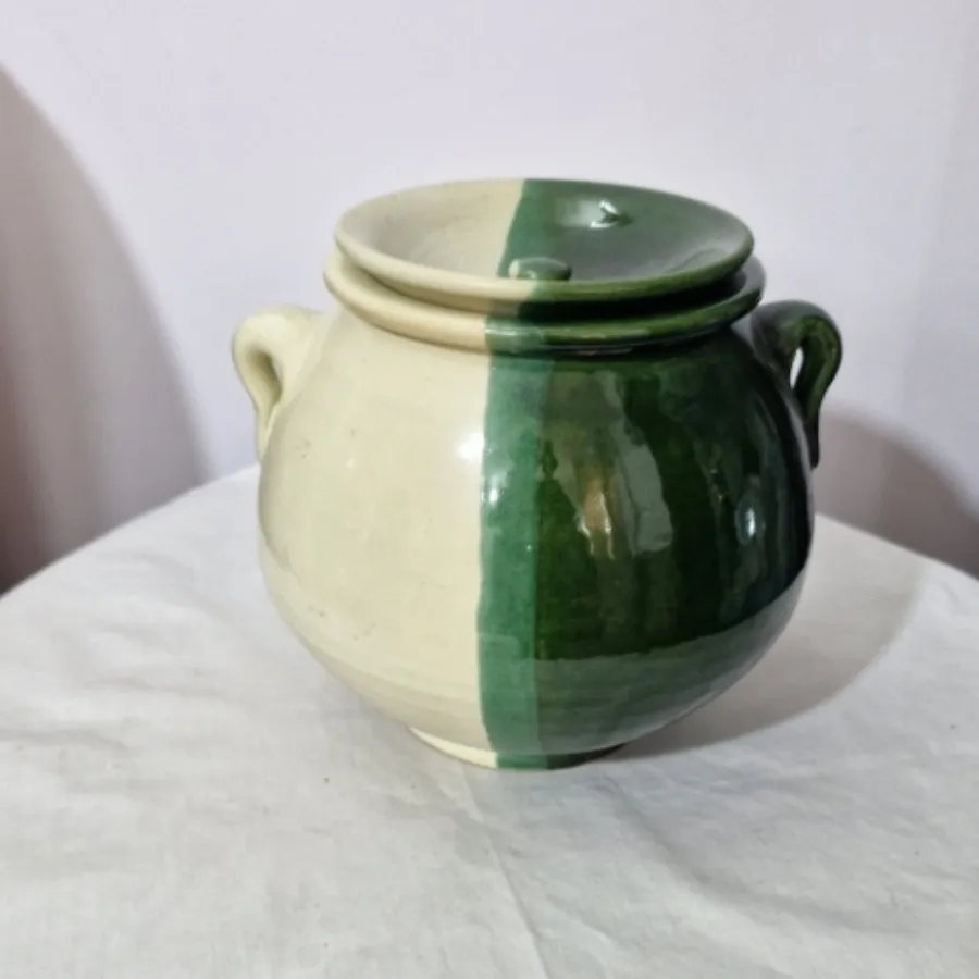 قابلمه سفالی لعابدار