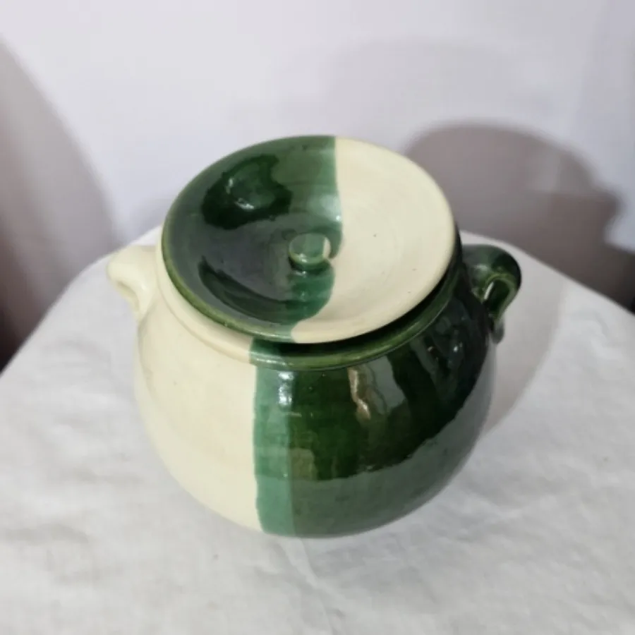 قابلمه سفالی لعابدار