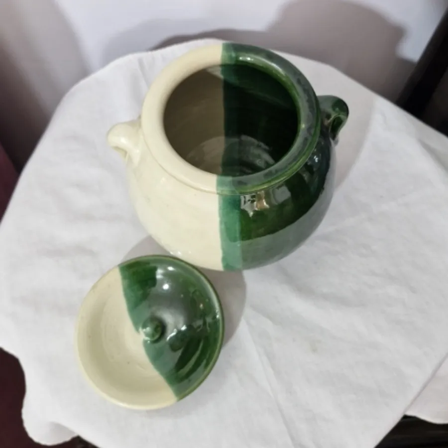 قابلمه سفالی لعابدار