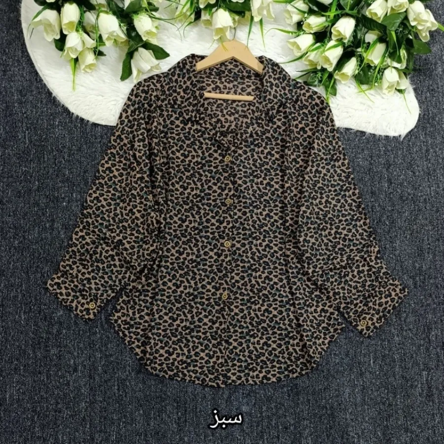 شومیز مانتویی پلنگی