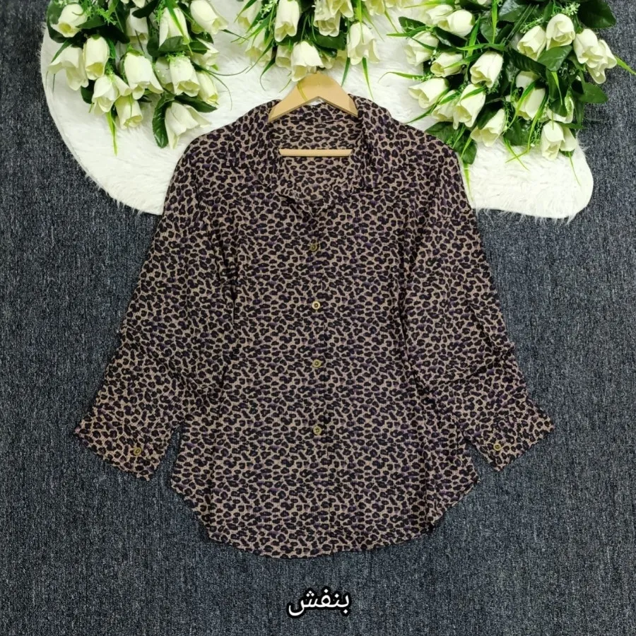 شومیز مانتویی پلنگی