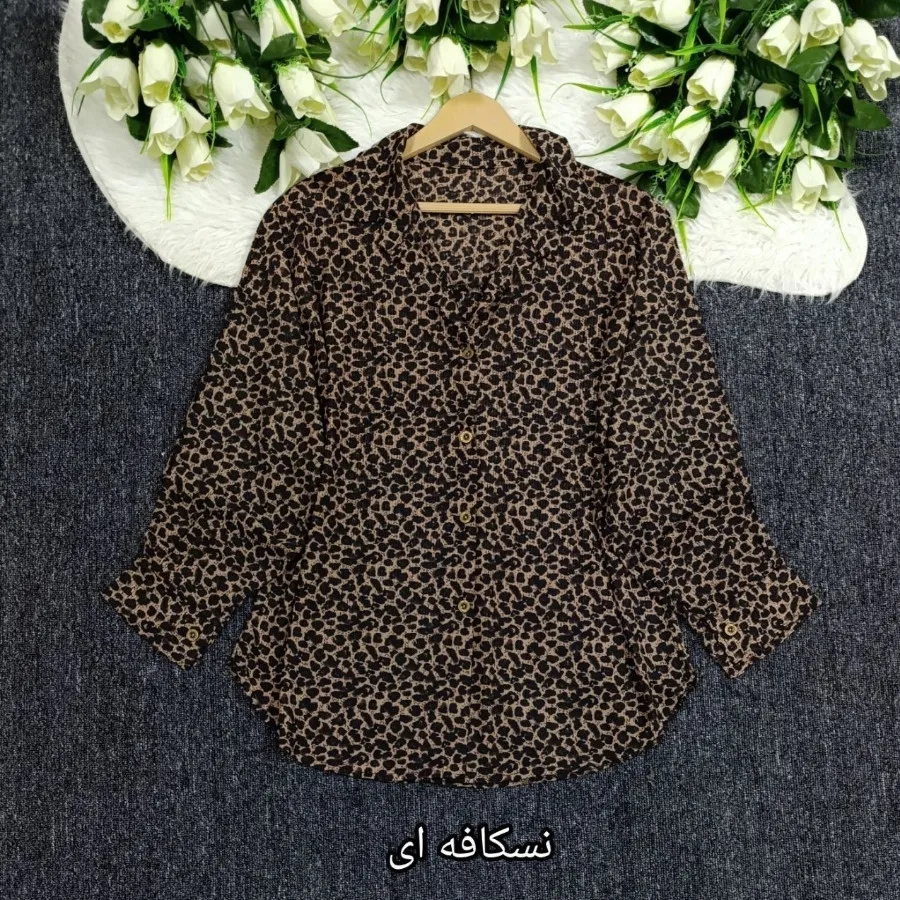 شومیز مانتویی پلنگی