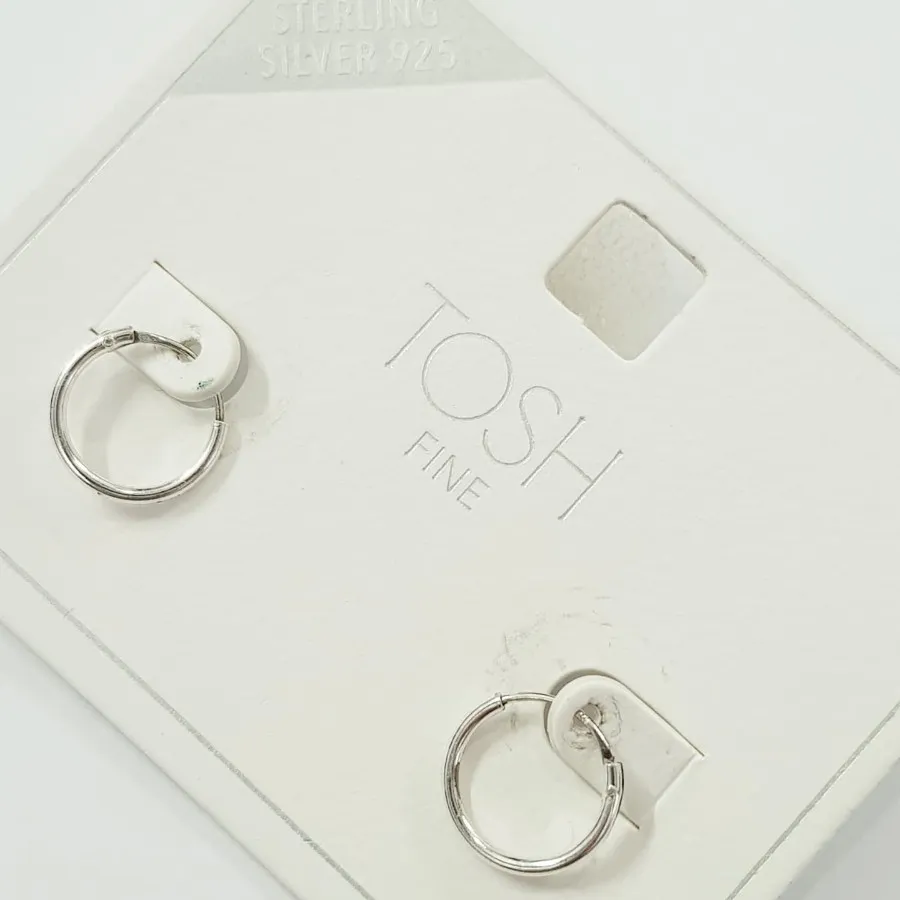 گوشواره حلقه ای نقره 925