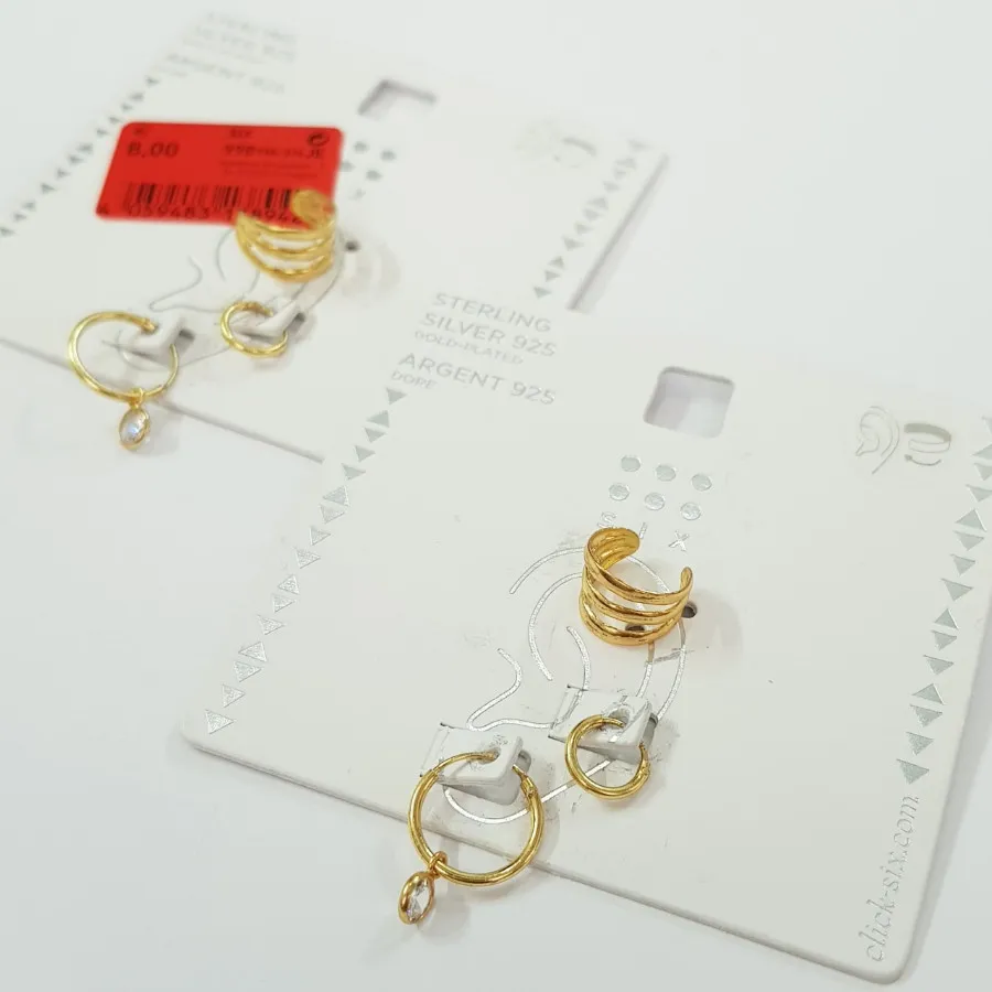 پک گوشواره و ایرکاف نقره