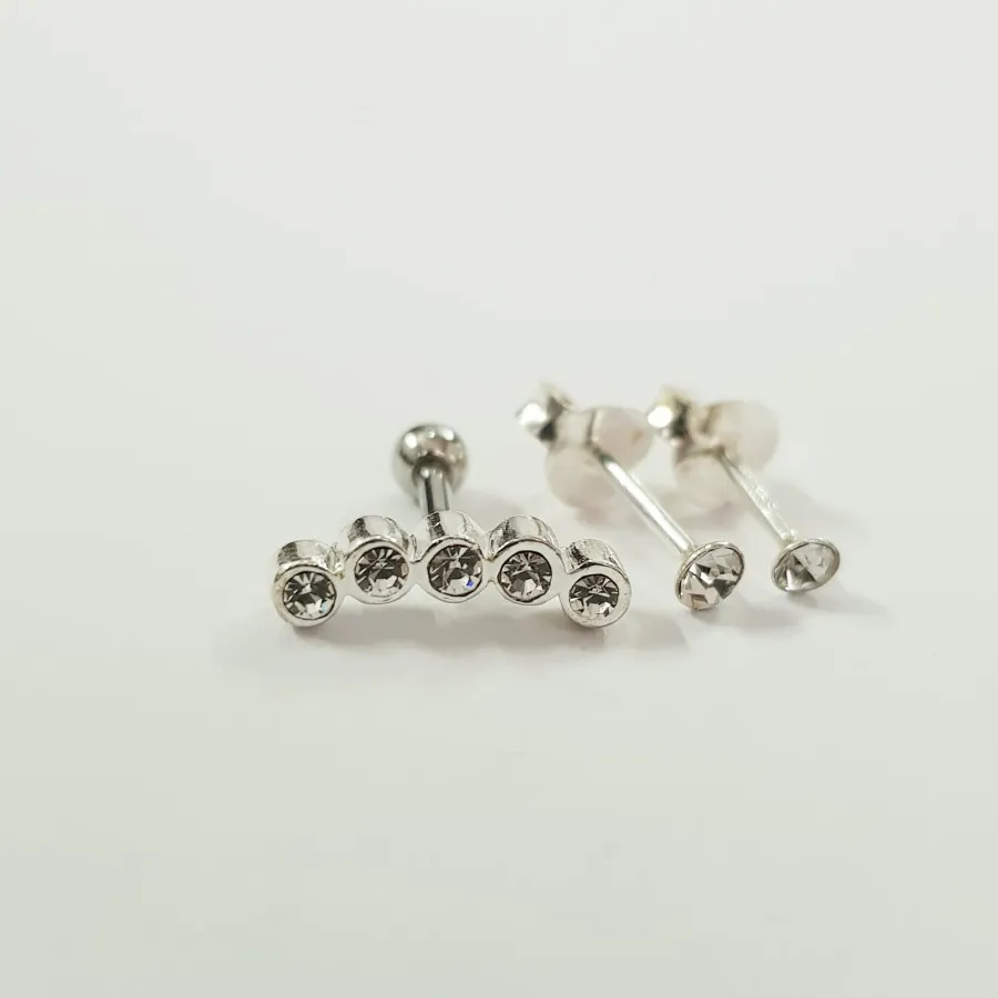 پیرسینگ گوش نقره 925