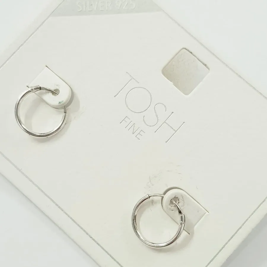 گوشواره حلقه نقره 925