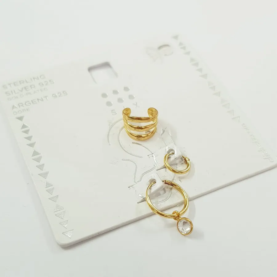 پک گوشواره و ایرکاف نقره