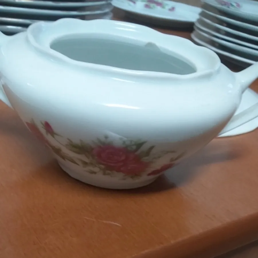 قندان گلسرخی عتیقه