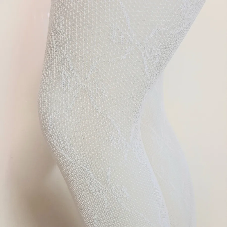 جوراب شلواری پروانه سفید