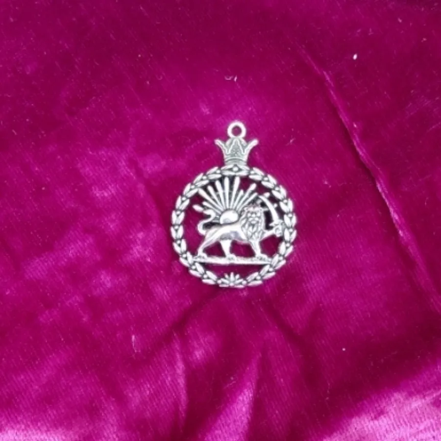 مدال شیر و خورشی برنجی