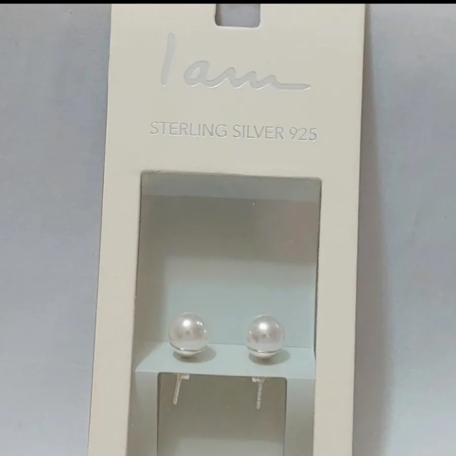 گوشواره نقره تک مروارید