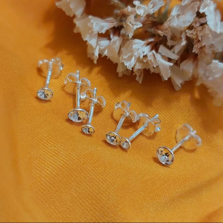 گوشواره نقره مجموعه 3عددی