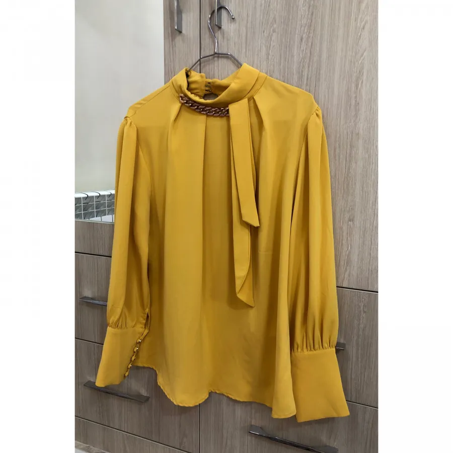 شومیز خردلی