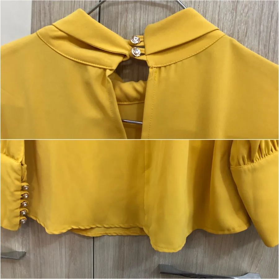 شومیز خردلی