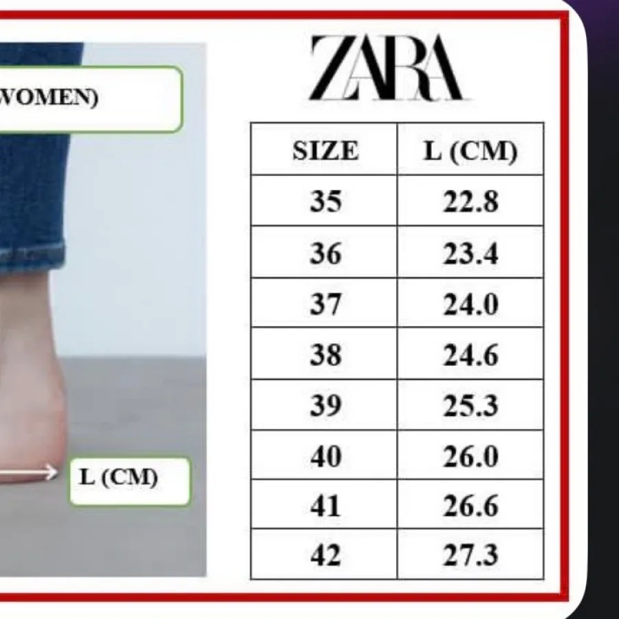 کفش زارا نو وتگدار 37