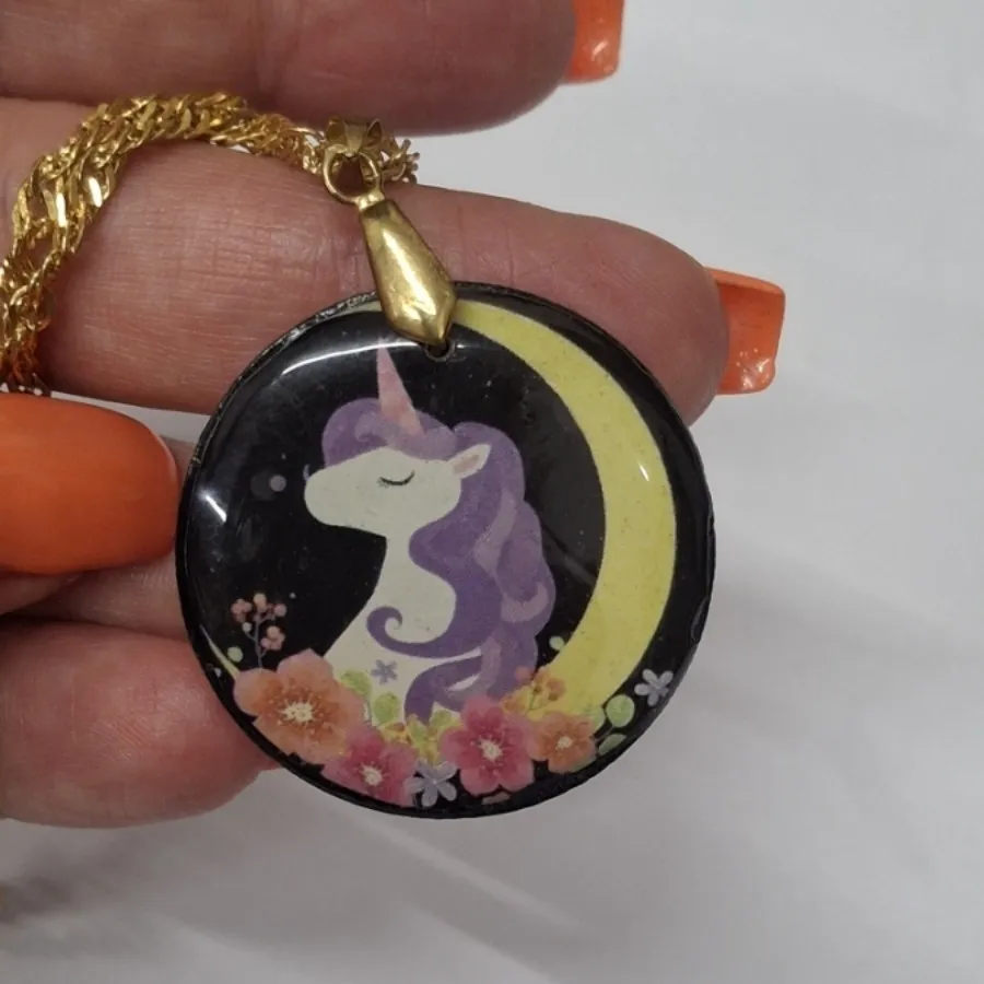 گیره مو گردنبند یونیکورن