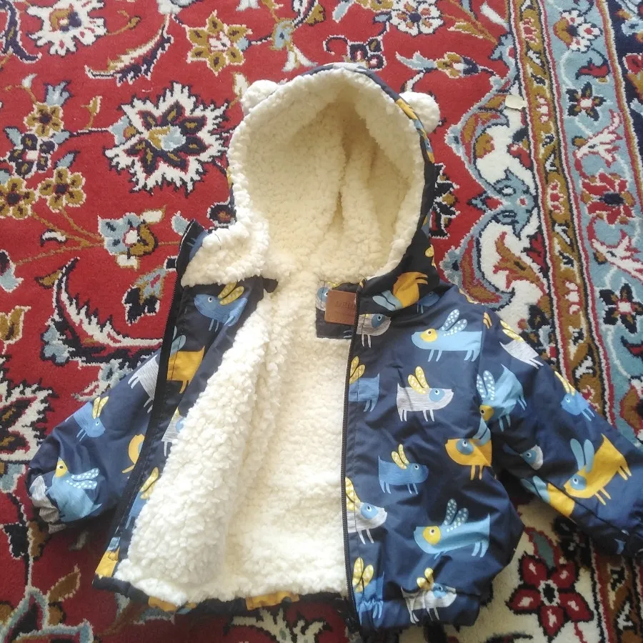 کاپشن و کلاه بچه گانه