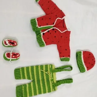 لباس دست بافت یلدایی