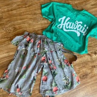 کراپ و شلوارک دخترانه