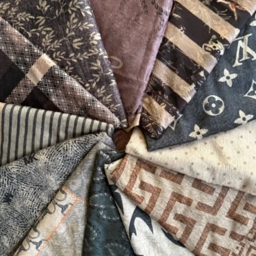 شال مخمل پاییزی