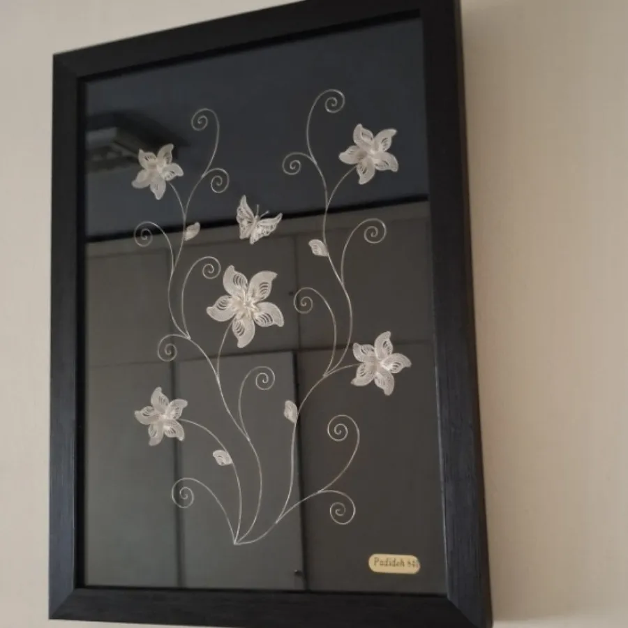 تابلو گل نقره 840 وزن30 g