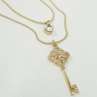 گردنبند طلایی دو ردیف