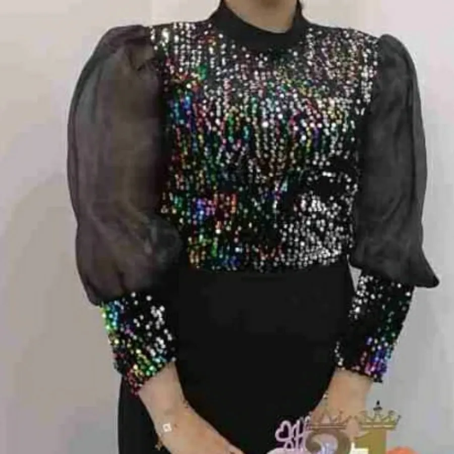 شومیز مخمل پولکی دیسکو