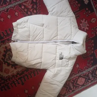 کاپشن سفید پفی اسپورت